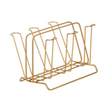 Maxbell Metal Cup Drying Rack Hold 6 Sturdy Coffee Mug Holder for Home Tea Cups Mugs gold