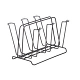 Maxbell Metal Cup Drying Rack Hold 6 Sturdy Coffee Mug Holder for Home Tea Cups Mugs black
