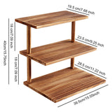 Maxbell 3 Tier Wooden Cupcake Stand Gift Multifunctional for Kitchen Tabletop Retail