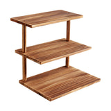 Maxbell 3 Tier Wooden Cupcake Stand Gift Multifunctional for Kitchen Tabletop Retail