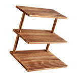 Maxbell 3 Tier Wooden Cupcake Stand Gift Multifunctional for Kitchen Tabletop Retail