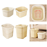 Maxbell 2x Foot Bath Tub Sturdy Foot Bathing Bucket for Relaxation Pedicure Home Use Without Lid