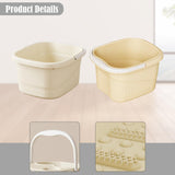 Maxbell 2x Foot Bath Tub Sturdy Foot Bathing Bucket for Relaxation Pedicure Home Use Without Lid