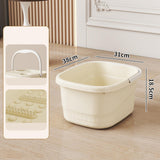 Maxbell 2x Foot Bath Tub Sturdy Foot Bathing Bucket for Relaxation Pedicure Home Use Without Lid