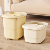 Maxbell 2x Foot Bath Tub Sturdy Foot Bathing Bucket for Relaxation Pedicure Home Use With Lid