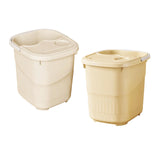 Maxbell 2x Foot Bath Tub Sturdy Foot Bathing Bucket for Relaxation Pedicure Home Use With Lid