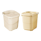 Maxbell 2x Foot Bath Tub Sturdy Foot Bathing Bucket for Relaxation Pedicure Home Use With Lid