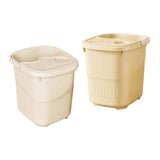 Maxbell 2x Foot Bath Tub Sturdy Foot Bathing Bucket for Relaxation Pedicure Home Use With Lid