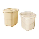 Maxbell 2x Foot Bath Tub Sturdy Foot Bathing Bucket for Relaxation Pedicure Home Use With Lid