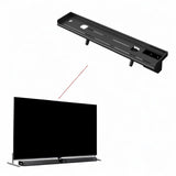 Maxbell TV Top Storage Bracket Wall Mount Adjustable for Cable Box Home Decor Camera 54cmx13cm Black