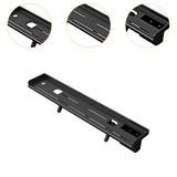 Maxbell TV Top Storage Bracket Wall Mount Adjustable for Cable Box Home Decor Camera 54cmx13cm Black