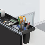 Maxbell TV Top Storage Bracket Wall Mount Adjustable for Cable Box Home Decor Camera 54cmx13cm Black