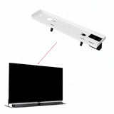 Maxbell TV Top Storage Bracket Wall Mount Adjustable for Cable Box Home Decor Camera 54cmx13cm White