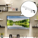 Maxbell TV Top Storage Bracket Wall Mount Adjustable for Cable Box Home Decor Camera 54cmx13cm White