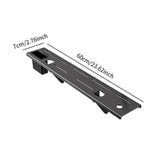 Maxbell TV Top Storage Bracket Wall Mount Adjustable for Cable Box Home Decor Camera 60cmx7cm Black