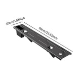 Maxbell TV Top Storage Bracket Wall Mount Adjustable for Cable Box Home Decor Camera 60cmx10cm Black