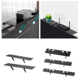 Maxbell TV Top Shelf Adjustable Screen Mount Organizer for Cable Box Remote 10x45CM