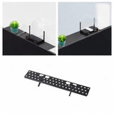 Maxbell TV Top Shelf Adjustable Screen Mount Organizer for Cable Box Remote 10x60CM with hole