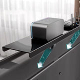 Maxbell TV Top Shelf Adjustable Screen Mount Organizer for Cable Box Remote 7x60CM with hole