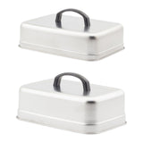 Maxbell Basting Cover BBQ Accessories Metal Grill Lid for Steaks Sandwiches Barbecue Length 30 cm