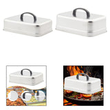 Maxbell Basting Cover BBQ Accessories Metal Grill Lid for Steaks Sandwiches Barbecue Length 30 cm
