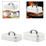 Maxbell Basting Cover BBQ Accessories Metal Grill Lid for Steaks Sandwiches Barbecue Length 30 cm