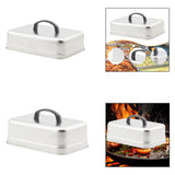 Maxbell Basting Cover BBQ Accessories Metal Grill Lid for Steaks Sandwiches Barbecue Length 30 cm
