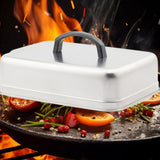 Maxbell Basting Cover BBQ Accessories Metal Grill Lid for Steaks Sandwiches Barbecue Length 30 cm