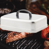 Maxbell Basting Cover BBQ Accessories Metal Grill Lid for Steaks Sandwiches Barbecue Length 30 cm