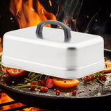 Maxbell Basting Cover BBQ Accessories Metal Grill Lid for Steaks Sandwiches Barbecue Length 25 cm
