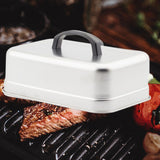 Maxbell Basting Cover BBQ Accessories Metal Grill Lid for Steaks Sandwiches Barbecue Length 25 cm