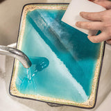 Maxbell Dinner Plate Multipurpose Easy to Clean Serving Tray for Steak Salad Dessert