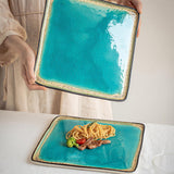 Maxbell Dinner Plate Multipurpose Easy to Clean Serving Tray for Steak Salad Dessert