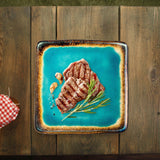 Maxbell Dinner Plate Multipurpose Easy to Clean Serving Tray for Steak Salad Dessert