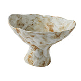 Maxbell Ceramic Footed Plate Breads Countertop Home Decor Fruit Bowl Holder Pedestal