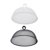 Maxbell Metal Mesh Food Cover Reusable Dome Screen Plates Cover for Table Home Party White
