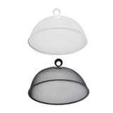 Maxbell Metal Mesh Food Cover Reusable Dome Screen Plates Cover for Table Home Party White