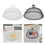 Maxbell Metal Mesh Food Cover Reusable Dome Screen Plates Cover for Table Home Party White