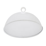 Maxbell Metal Mesh Food Cover Reusable Dome Screen Plates Cover for Table Home Party White