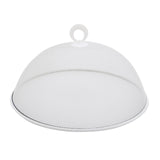 Maxbell Metal Mesh Food Cover Reusable Dome Screen Plates Cover for Table Home Party White