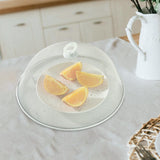 Maxbell Metal Mesh Food Cover Reusable Dome Screen Plates Cover for Table Home Party White