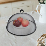 Maxbell Metal Mesh Food Cover Reusable Dome Screen Plates Cover for Table Home Party Black