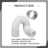 Maxbell Air Conditioner Hose Accessories Ducting Air Conditioning Parts AC Tube Hose 200cm
