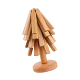 Maxbell Wooden Trivets Nonslip Wooden Coasters Set for Kitchen Restaurant Bowl