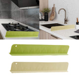 Maxbell Silicone Sink Splash Guard Premium Silicone Water Baffle for Bathroom Island Green