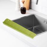 Maxbell Silicone Sink Splash Guard Premium Silicone Water Baffle for Bathroom Island Green