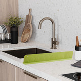 Maxbell Silicone Sink Splash Guard Premium Silicone Water Baffle for Bathroom Island Green