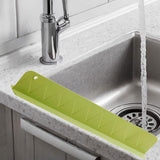 Maxbell Silicone Sink Splash Guard Premium Silicone Water Baffle for Bathroom Island Green