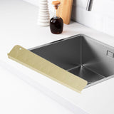 Maxbell Silicone Sink Splash Guard Premium Silicone Water Baffle for Bathroom Island Beige