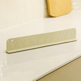 Maxbell Silicone Sink Splash Guard Premium Silicone Water Baffle for Bathroom Island Beige